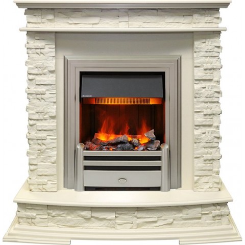 Каминокомплект Luzern - Слоновая кость с очагом Chesford