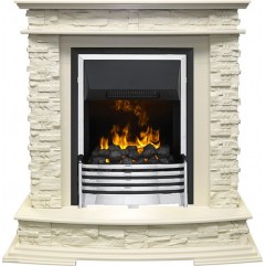 Каминокомплект Luzern - Слоновая кость с очагом Flagstaff Каминокомплект Luzern - Слоновая кость с очагом Flagstaff