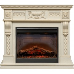 Каминокомплект Corsica - Слоновая кость с патиной с очагом Symphony 26'' DF2608-INT Каминокомплект Corsica - Слоновая кость с патиной с очагом Symphony 26'' DF2608-INT