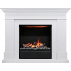 Каминокомплект California - Белый с очагом Albany
