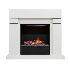 Каминокомплект Lindos - Белый с очагом Albany Каминокомплект Lindos - Белый с очагом Albany