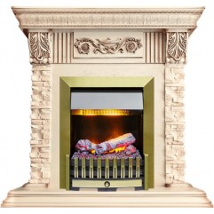 Каминокомплект Luxemburg (каменный) - Сланец/Cлоновая кость с патиной с очагом Danville Antique Brass FB2 Каминокомплект Luxemburg (каменный) - Сланец/Cлоновая кость с патиной с очагом Danville Antique Brass FB2