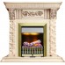 Каминокомплект Luxemburg (каменный) - Сланец/Cлоновая кость с патиной с очагом Danville Antique Brass FB2