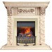 Каминокомплект Luxemburg (каменный) - Сланец/Cлоновая кость с патиной с очагом Danville Brass FB2