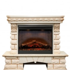 Каминокомплект Pierre Luxe Lord - Слоновая кость/Шампань с очагом Symphony 26'' DF2608-INT Каминокомплект Pierre Luxe Lord - Слоновая кость/Шампань с очагом Symphony 26'' DF2608-INT