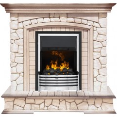 Каминокомплект Preston - Белый/Слоновая кость с патиной с очагом Flagstaff Каминокомплект Preston - Белый/Слоновая кость с патиной с очагом Flagstaff