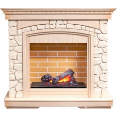 Каминокомплект Glasgow - Слоновая кость с патиной/Белый с очагом Cassette 400 NH Каминокомплект Glasgow - Слоновая кость с патиной/Белый с очагом Cassette 400 NH