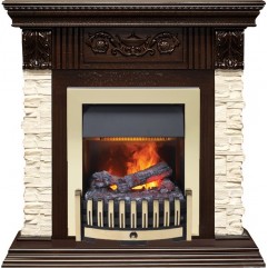 Каминокомплект Luxemburg (каменный) - Сланец/Темный дуб с очагом Danville Brass FB2 Каминокомплект Luxemburg (каменный) - Сланец/Темный дуб с очагом Danville Brass FB2