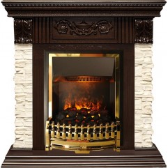Каминокомплект Luxemburg (каменный) - Сланец/Темный дуб с очагом Atherton Каминокомплект Luxemburg (каменный) - Сланец/Темный дуб с очагом Atherton