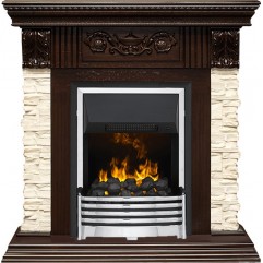 Каминокомплект Luxemburg (каменный) - Сланец/Темный дуб с очагом Flagstaff Каминокомплект Luxemburg (каменный) - Сланец/Темный дуб с очагом Flagstaff