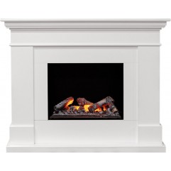 Каминокомплект California - Белый (Глубина 380) с очагом Cassette 600 NH Каминокомплект California - Белый (Глубина 380) с очагом Cassette 600 NH