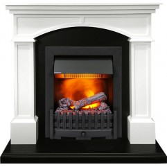 Каминокомплект Langford - Белый с черным с очагом Danville Black FB2 Каминокомплект Langford - Белый с черным с очагом Danville Black FB2