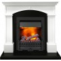 Каминокомплект Langford - Белый с черным с очагом Danville Black FB2 Каминокомплект Langford - Белый с черным с очагом Danville Black FB2