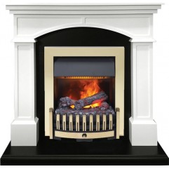 Каминокомплект Langford - Белый с черным с очагом Danville Brass FB2 Каминокомплект Langford - Белый с черным с очагом Danville Brass FB2