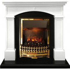 Каминокомплект Langford - Белый с черным с очагом Atherton Каминокомплект Langford - Белый с черным с очагом Atherton