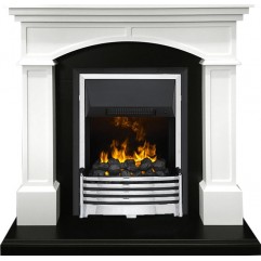 Каминокомплект Langford - Белый с черным с очагом Flagstaff Каминокомплект Langford - Белый с черным с очагом Flagstaff