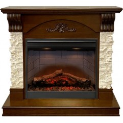 Каминокомплект Prague - Темный дуб/Сланец бежевый с очагом Symphony 26'' DF2608-INT Каминокомплект Prague - Темный дуб/Сланец бежевый с очагом Symphony 26'' DF2608-INT