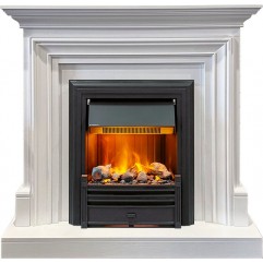 Каминокомплект Bradford - Белый с очагом Brookline Black Каминокомплект Bradford - Белый с очагом Brookline Black