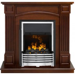 Каминокомплект Boston - Темный дуб (Высота 925см) с очагом Flagstaff Каминокомплект Boston - Темный дуб (Высота 925см) с очагом Flagstaff