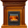 Каминокомплект Valletta - Орех с очагом Brookline Black Каминокомплект Valletta - Орех с очагом Brookline Black