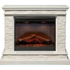 Каминокомплект Calgary - Белый / Сланец белый с очагом Symphony 26'' DF2608-INT Каминокомплект Calgary - Белый / Сланец белый с очагом Symphony 26'' DF2608-INT