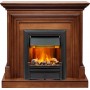 Каминокомплект Bradford - Орех с очагом Brookline Black