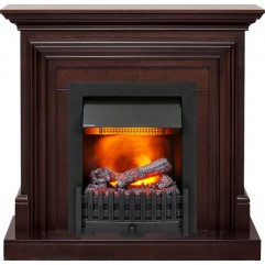 Каминокомплект Bradford - Темный дуб с очагом Danville Black FB2 Каминокомплект Bradford - Темный дуб с очагом Danville Black FB2