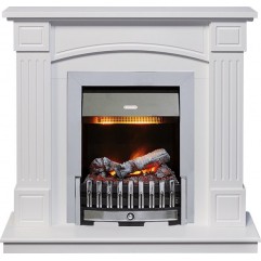 Каминокомплект Boston - Белый (Высота 925см) с очагом Danville Chrome FB2 Каминокомплект Boston - Белый (Высота 925см) с очагом Danville Chrome FB2