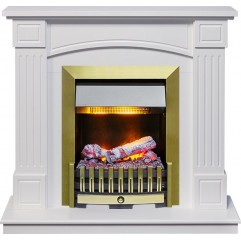 Каминокомплект Boston - Белый (Высота 925см) с очагом Danville Antique Brass FB2 Каминокомплект Boston - Белый (Высота 925см) с очагом Danville Antique Brass FB2