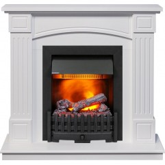 Каминокомплект Boston - Белый (Высота 925см) с очагом Danville Black FB2 Каминокомплект Boston - Белый (Высота 925см) с очагом Danville Black FB2