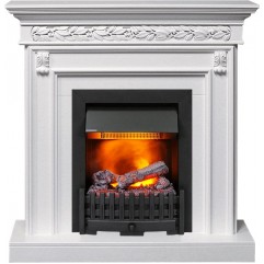 Каминокомплект Valletta - Белый (Ширина 1040 мм) с очагом Danville Black FB2 Каминокомплект Valletta - Белый (Ширина 1040 мм) с очагом Danville Black FB2