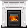 Каминокомплект Oxford - Белый с очагом Brookline Black Каминокомплект Oxford - Белый с очагом Brookline Black