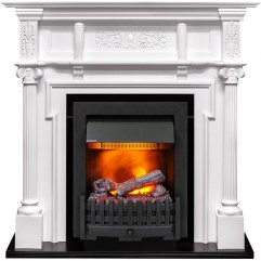 Каминокомплект Oxford - Белый с очагом Danville Black FB2 Каминокомплект Oxford - Белый с очагом Danville Black FB2