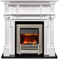 Каминокомплект Oxford - Белый с очагом Chesford Каминокомплект Oxford - Белый с очагом Chesford