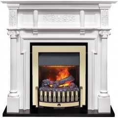 Каминокомплект Oxford - Белый с очагом Danville Brass FB2 Каминокомплект Oxford - Белый с очагом Danville Brass FB2