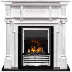 Каминокомплект Oxford - Белый с очагом Flagstaff Каминокомплект Oxford - Белый с очагом Flagstaff