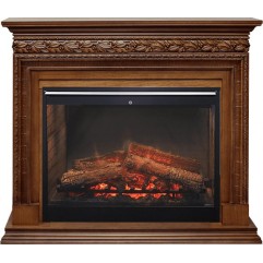 Каминокомплект Valletta - Орех (Ширина 1245 мм) с очагом Symphony 30'' DF3020-INT Каминокомплект Valletta - Орех (Ширина 1245 мм) с очагом Symphony 30'' DF3020-INT