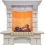 Каминокомплект Pierre Luxe угловой - Слоновая кость / Шампань (Высота 975мм) с очагом Cassette 400 NH Каминокомплект Pierre Luxe угловой - Слоновая кость / Шампань (Высота 975мм) с очагом Cassette 400 NH