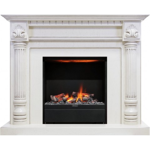 Каминокомплект Edinburg - Слоновая кость с очагом Albany