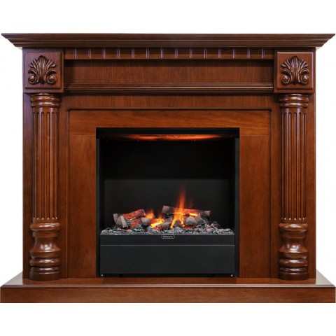 Каминокомплект Edinburg - Орех с очагом Albany