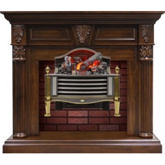 Каминокомплект Sheffield - Темный орех с очагом Rothesay Каминокомплект Sheffield - Темный орех с очагом Rothesay