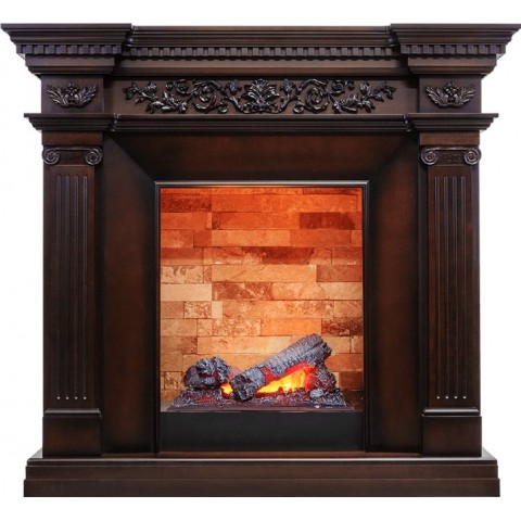 Каминокомплект Amalfi - Махагон коричневый антик с очагом Cassette 400 NH