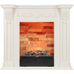 Каминокомплект Adel - Слоновая кость с очагом Juneau