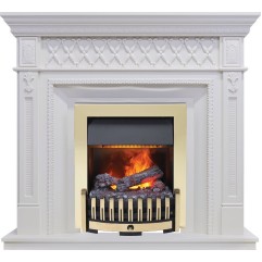 Каминокомплект Alexandria - Белый дуб с очагом Danville Brass FB2 Каминокомплект Alexandria - Белый дуб с очагом Danville Brass FB2