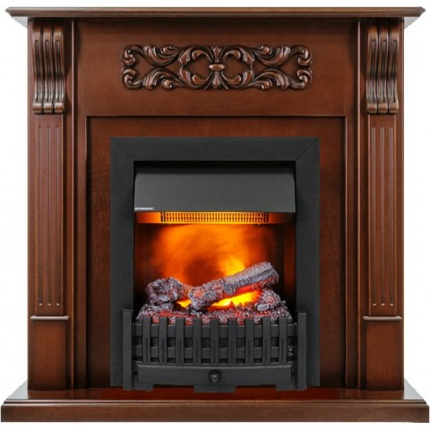 Каминокомплект Venice - Махагон коричневый антик с очагом Danville Black FB2