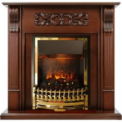 Каминокомплект Venice - Махагон коричневый антик с очагом Atherton Каминокомплект Venice - Махагон коричневый антик с очагом Atherton