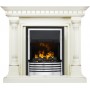 Каминокомплект Dallas - Слоновая кость с патиной с очагом Flagstaff Каминокомплект Dallas - Слоновая кость с патиной с очагом Flagstaff