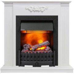 Каминокомплект Lumsden - Белый дуб с очагом Danville Black FB2 Каминокомплект Lumsden - Белый дуб с очагом Danville Black FB2