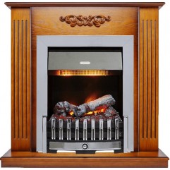 Каминокомплект Lumsden - Дуб антик с очагом Danville Chrome FB2 Каминокомплект Lumsden - Дуб антик с очагом Danville Chrome FB2