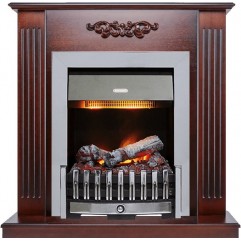 Каминокомплект Lumsden - Махагон коричневый антик с очагом Danville Chrome FB2 Каминокомплект Lumsden - Махагон коричневый антик с очагом Danville Chrome FB2